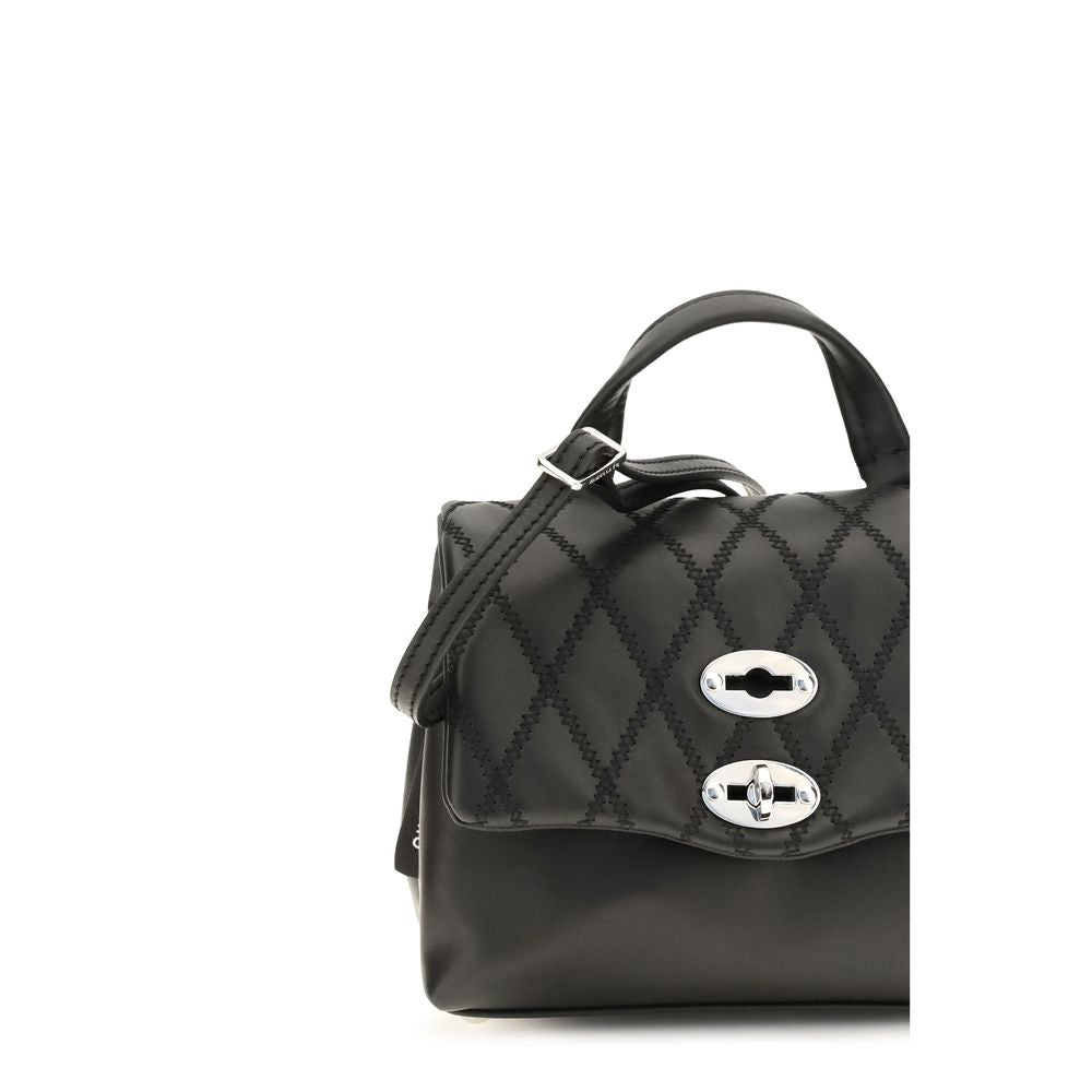 Zanellato Black Calf Leather Bos Taurus Handbag