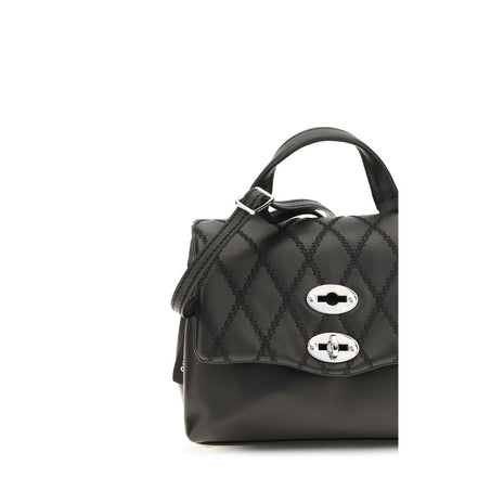 Zanellato Black Calf Leather Bos Taurus Handbag