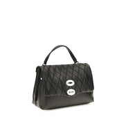 Zanellato Black Calf Leather Bos Taurus Handbag