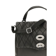 Zanellato Black Calf Leather Bos Taurus Handbag