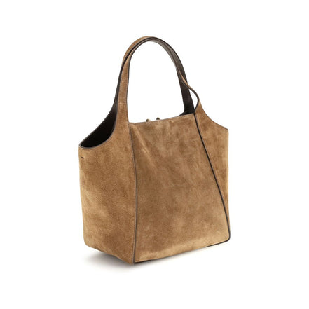 Brunello Cucinelli Beige Calf Leather Bos Taurus Backet Bag