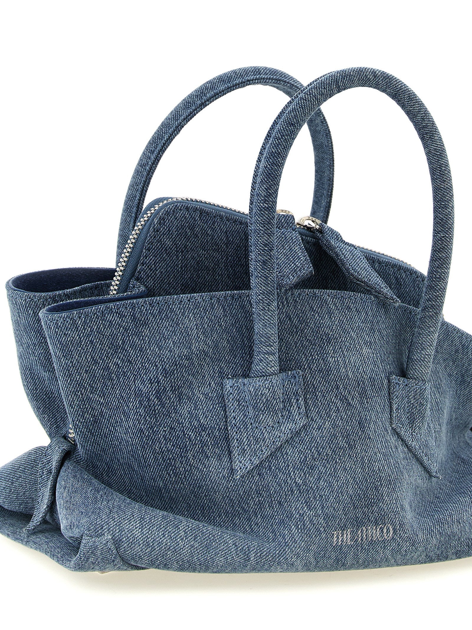 The Attico Blue Cotton Handbag