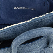 The Attico Blue Cotton Handbag