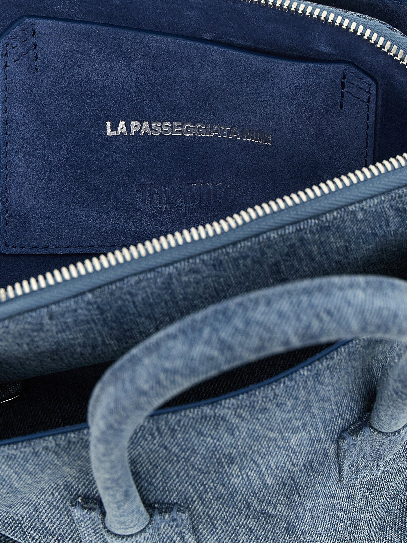 The Attico Blue Cotton Handbag