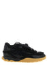 PINKO Black Cowhide Chunky Sneakers