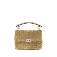 Valentino Garavani Beige Calf Leather Bos Taurus Handbag