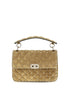 Valentino Garavani Beige Calf Leather Bos Taurus Handbag