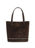 Valentino Garavani Brown Calf Leather Bos Taurus Shoulder Bag