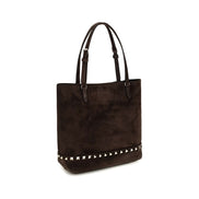Valentino Garavani Brown Calf Leather Bos Taurus Shoulder Bag