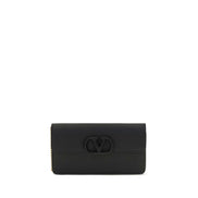 Valentino Garavani Black Calf Leather Bos Taurus Wallet