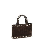 Valentino Garavani Brown Calf Leather Bos Taurus Handbag
