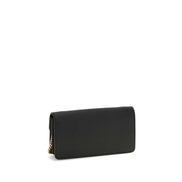 Valentino Garavani Black Calf Leather Bos Taurus Wallet