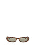 Saint Laurent Brown Acetate Sunglasses