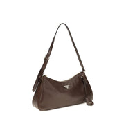 Prada Brown Calf Leather Bos Taurus Shoulder Bag