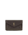 Saint Laurent Brown Lamb Ovis Aries Aries Clutch Bag
