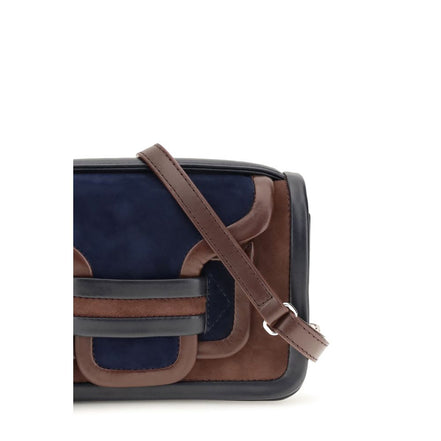 Pierre Hardy Brown Calf Leather Bos Taurus Shoulder Bag