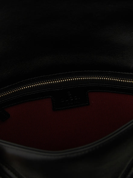 Gucci Black Lamb Leather Shoulder Bag
