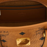MCM Brown Polyethylene Tote Bag