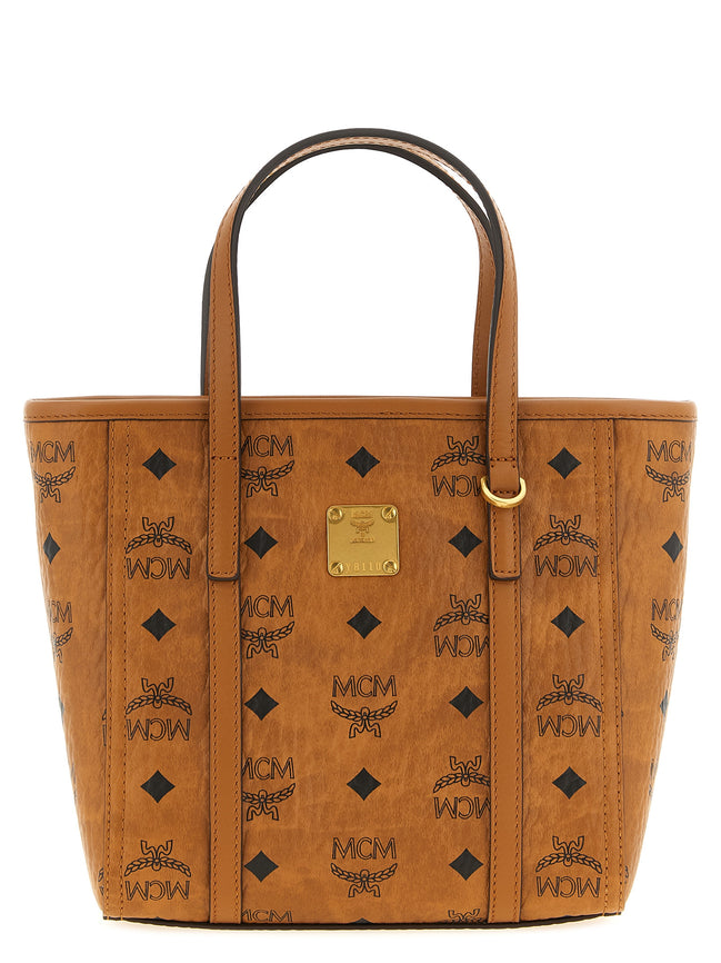 MCM Brown Polyethylene Tote Bag