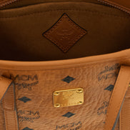 MCM Brown Polyethylene Tote Bag