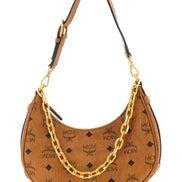 MCM Brown Polyethylene Shoulder Bag