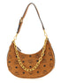 MCM Brown Polyethylene Shoulder Bag