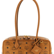 MCM Brown Polyethylene Shoulder Bag