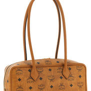 MCM Brown Polyethylene Shoulder Bag