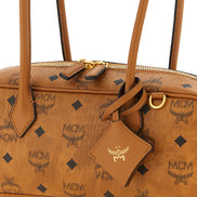 MCM Brown Polyethylene Shoulder Bag