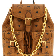 MCM Brown Polyethylene Backpack