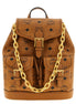 MCM Brown Polyethylene Backpack