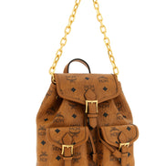 MCM Brown Polyethylene Backpack