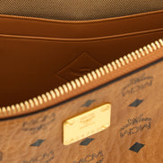 MCM Brown Polyethylene Clutch Bag