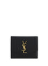 Saint Laurent Black Calf Leather Bos Taurus Wallet