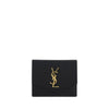 Saint Laurent Black Calf Leather Bos Taurus Wallet