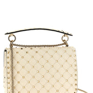 Valentino Garavani White Lamb Leather Shoulder Bag