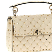 Valentino Garavani White Lamb Leather Shoulder Bag
