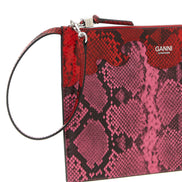 Ganni Fuchsia Polyester Clutch Bag