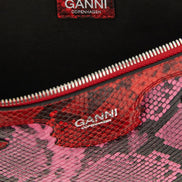 Ganni Fuchsia Polyester Clutch Bag