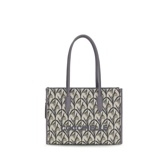 Coccinelle Gray Fabric Shoulder Bag