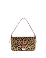 Staud Beige Calf Leather Bos Taurus Shoulder Bag