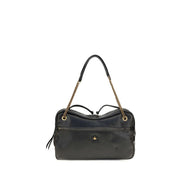 Vivienne Westwood Black Calf Leather Bos Taurus Shoulder Bag