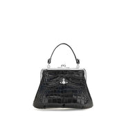 Vivienne Westwood Black Calf Leather Bos Taurus Handbag