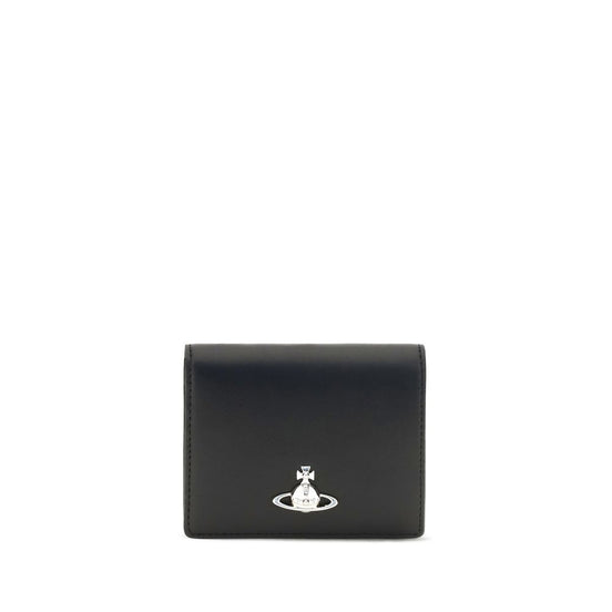 Vivienne Westwood Black Calf Leather Bos Taurus Wallet