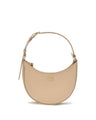 Valentino Garavani Beige Calf Leather Bos Taurus Shoulder Bag