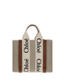 Chloé Brown Linen Handbag