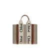 Chloé Brown Linen Handbag