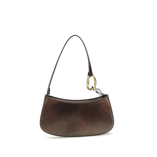 Staud Brown Calf Leather Bos Taurus Shoulder Bag