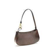 Staud Brown Calf Leather Bos Taurus Shoulder Bag
