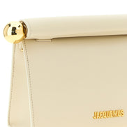 Jacquemus White Lamb Leather Clutch Bag